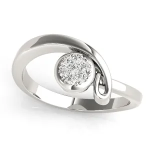 14K Cluster Fashion Ring