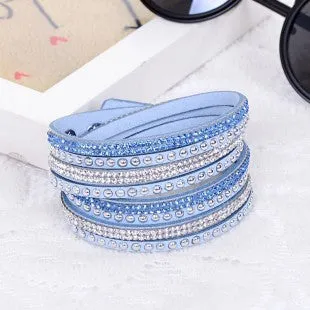 2016 Hot Selling ! New Women's Red Fashion Leather Bracelets For women Christmas Gifts New Year 18 Color ChoicesFree Shipping