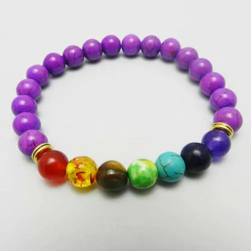 2016 New 7 Chakra Bracelet Men Black Lava Healing Balance Beads Reiki Buddha Prayer Natural Stone Yoga Bracelet For Women