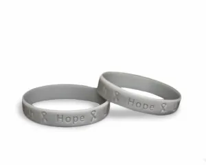 Adult Brain Cancer Awareness Silicone Bracelet Wristbands