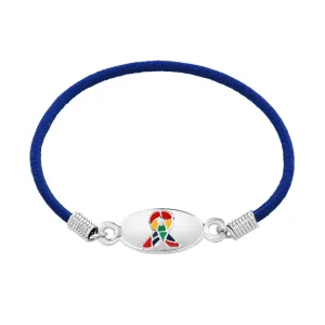 Autism Awareness Ribbon Stretch Bracelets