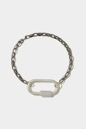 Biker Chain Bracelet, Silver