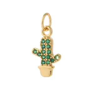 Cactus Charm For Charm Necklace & Bracelet