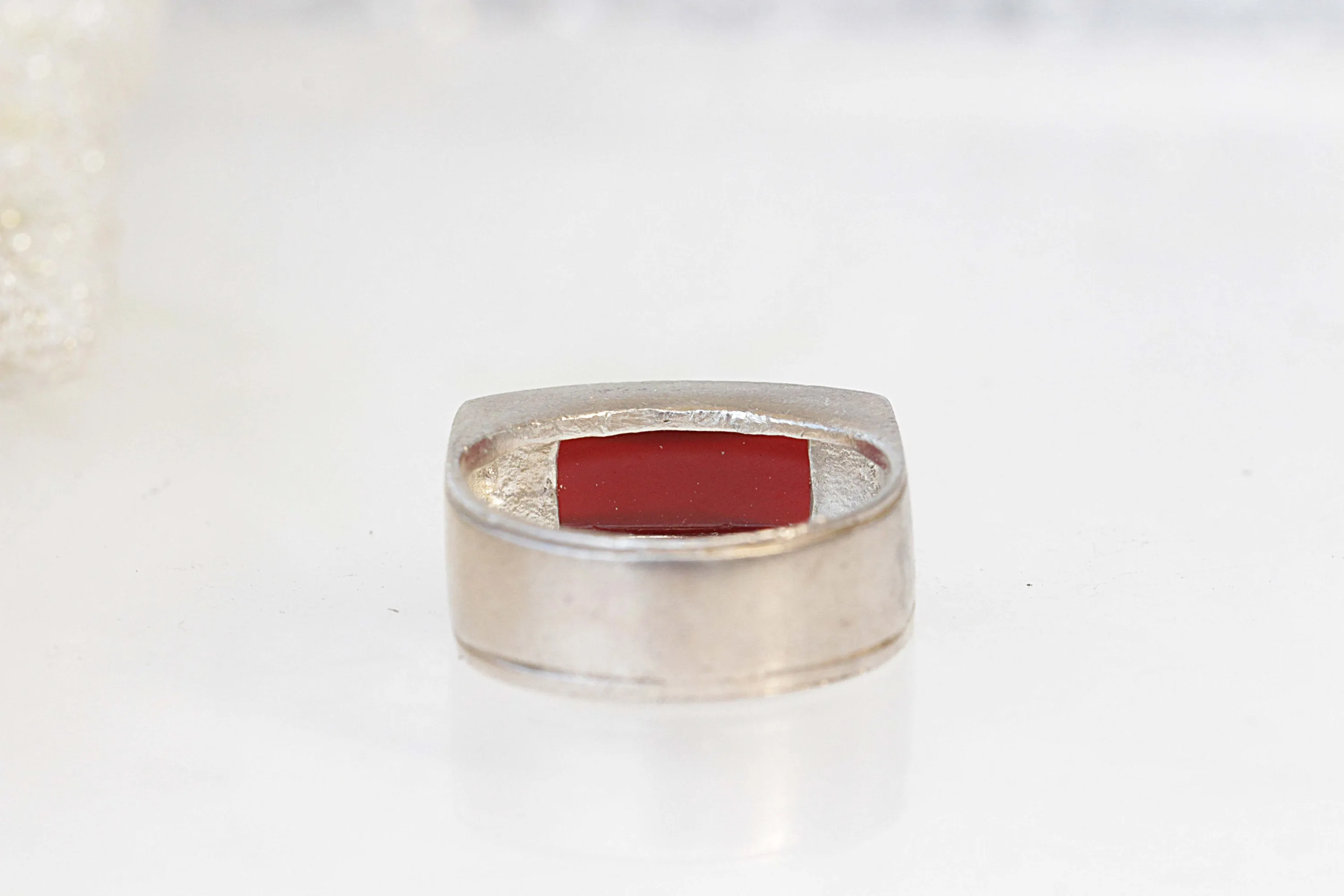 Carnelian Silver Ring