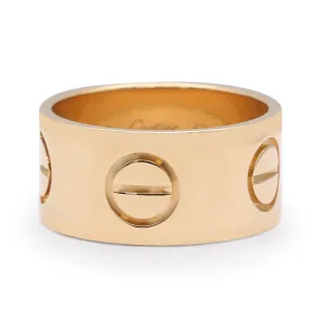 Cartier 11mm Love Ring Size 63 - 18ct Yellow Gold