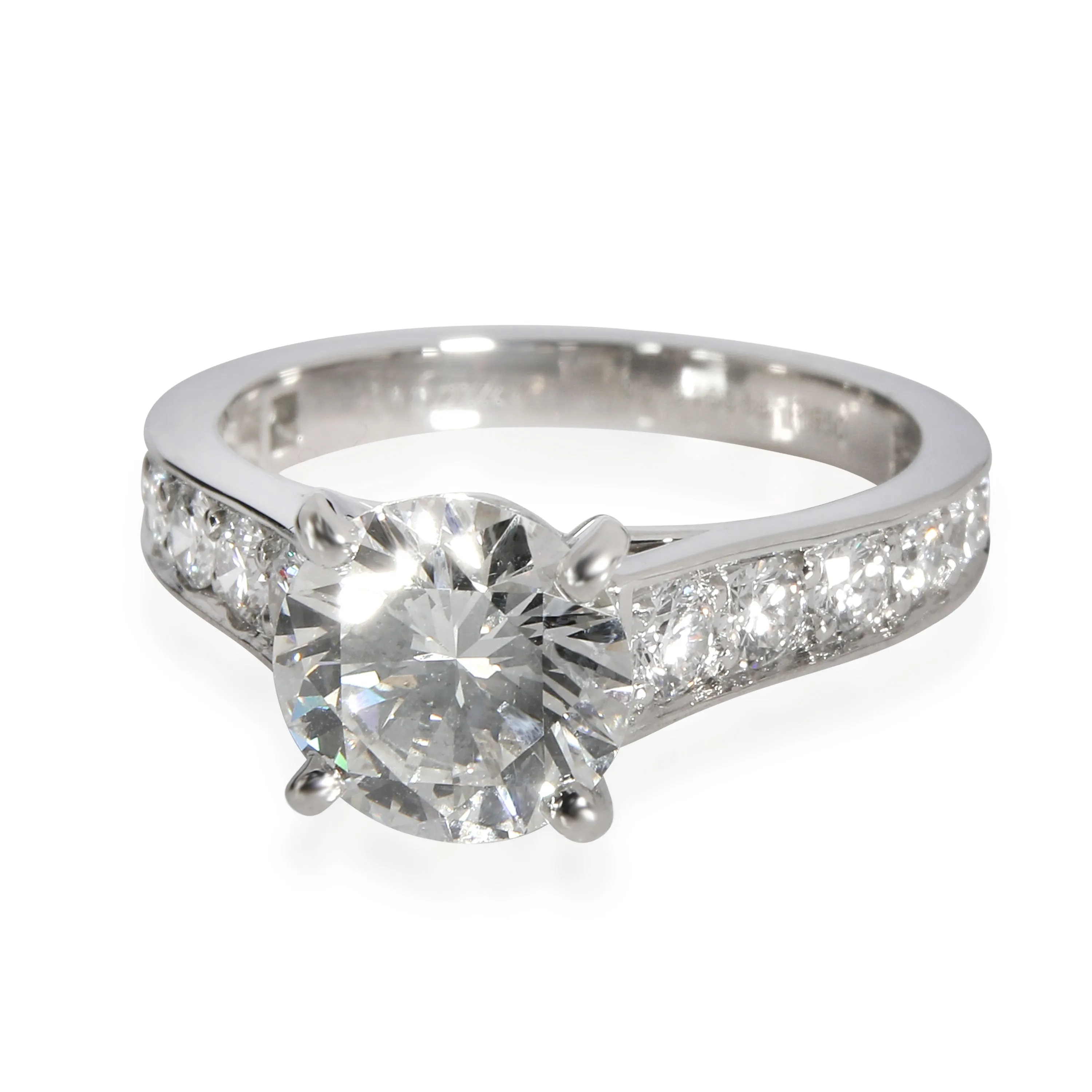 Cartier 1895 Diamond Engagement Ring in  Platinum H VS1 2.19 CTW