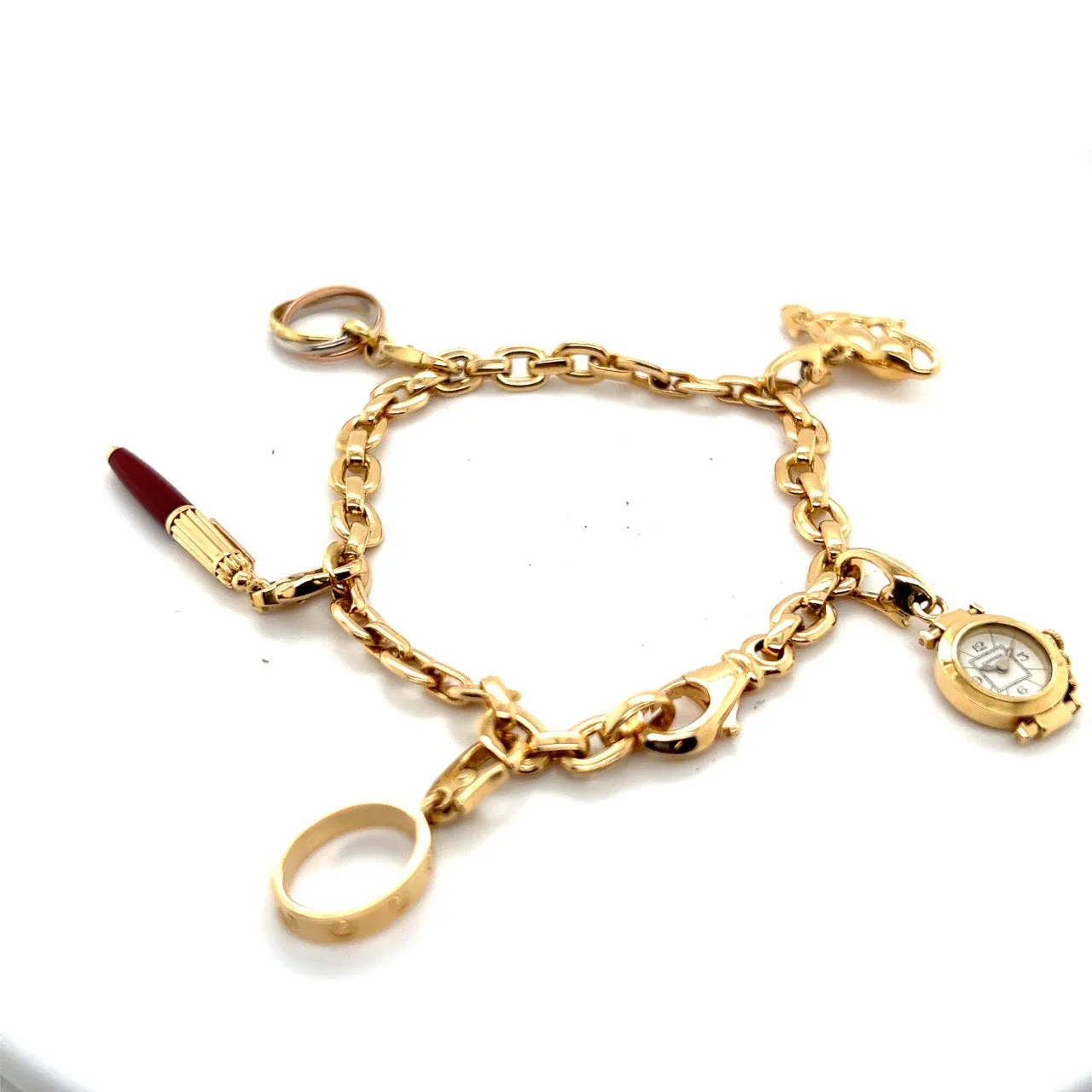 Cartier 18kt Gold Charm Bracelet