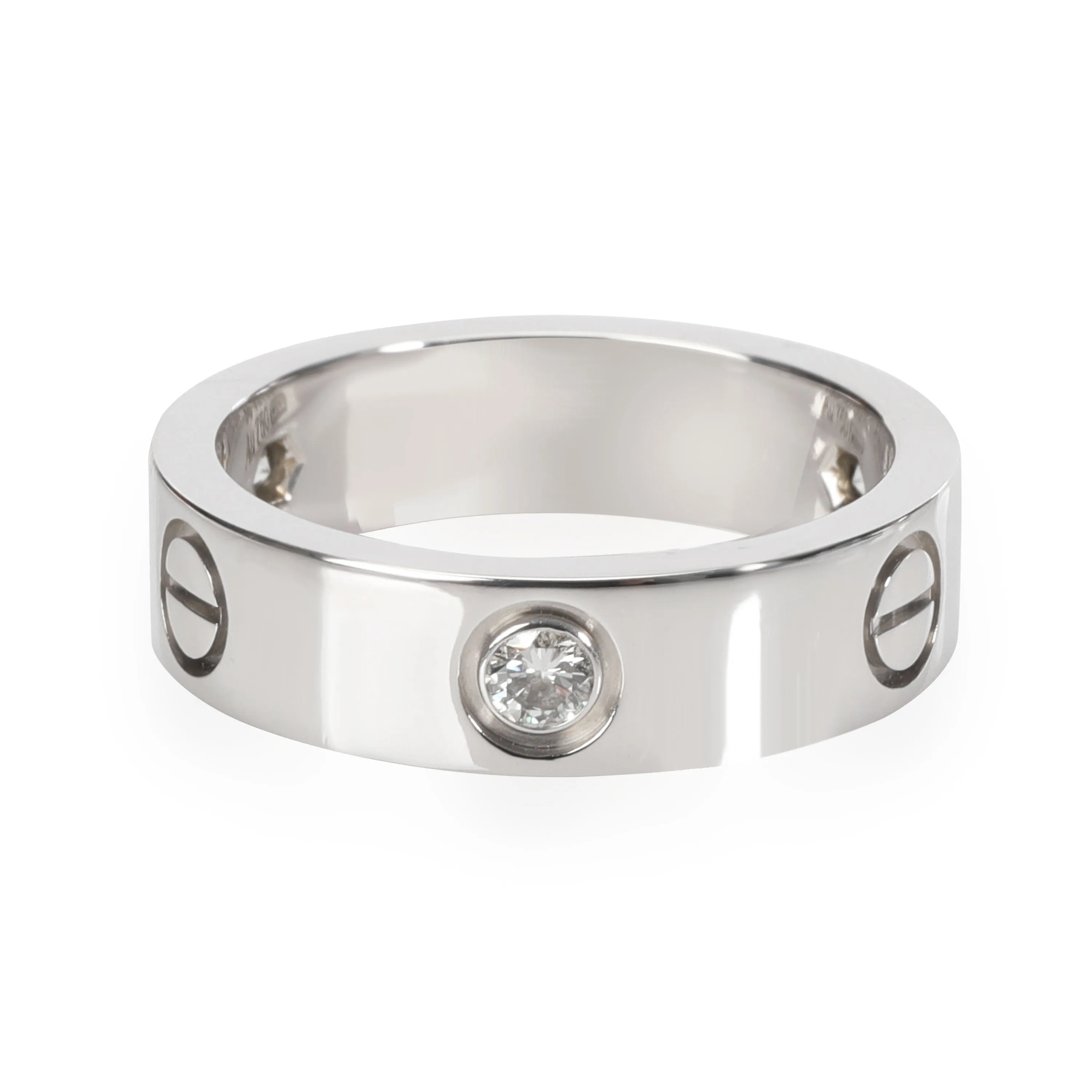 Cartier Love Diamond Ring in 18K White Gold 0.22 CTW