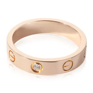 Cartier Love Diamond Wedding Band in 18k Rose Gold 0.02 CTW