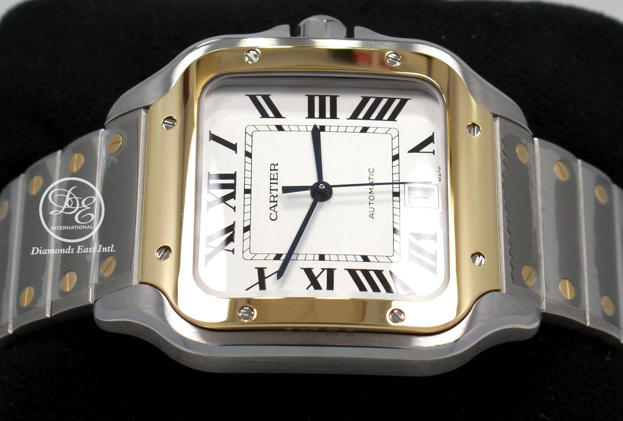 CARTIER Santos 18k Yellow Gold /SS W2SA0006 Large Automatic UNWORN