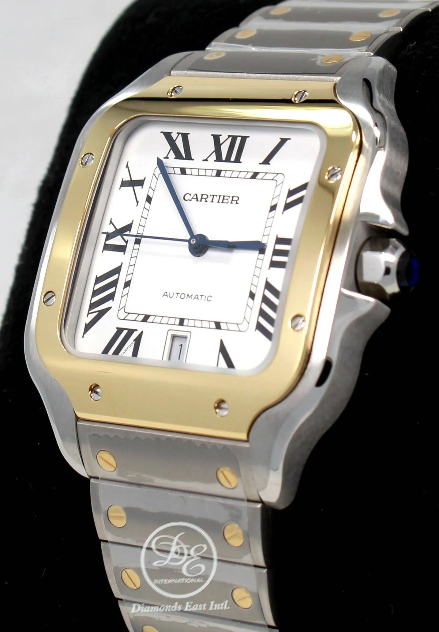 CARTIER Santos 18k Yellow Gold /SS W2SA0006 Large Automatic UNWORN