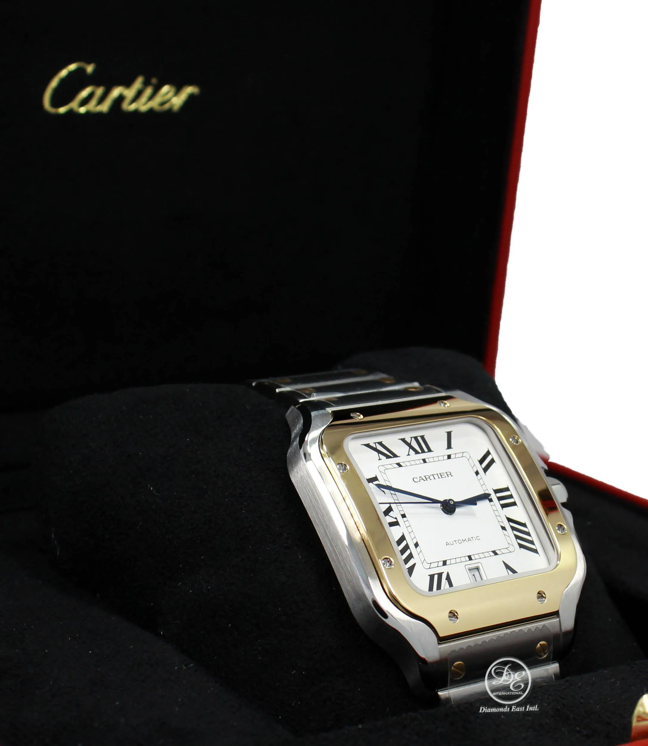 CARTIER Santos 18k Yellow Gold /SS W2SA0006 Large Automatic UNWORN