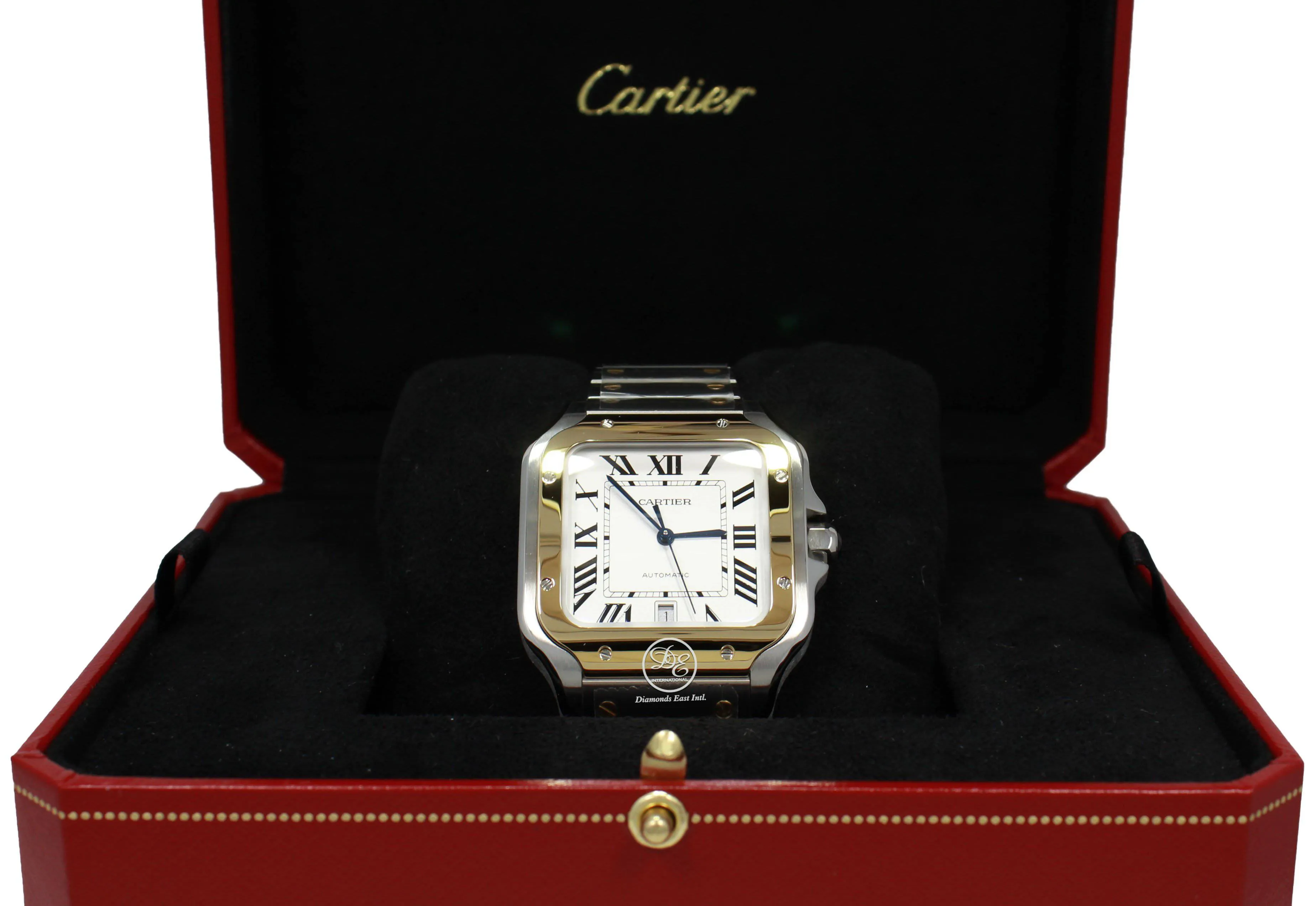 CARTIER Santos 18k Yellow Gold /SS W2SA0006 Large Automatic UNWORN