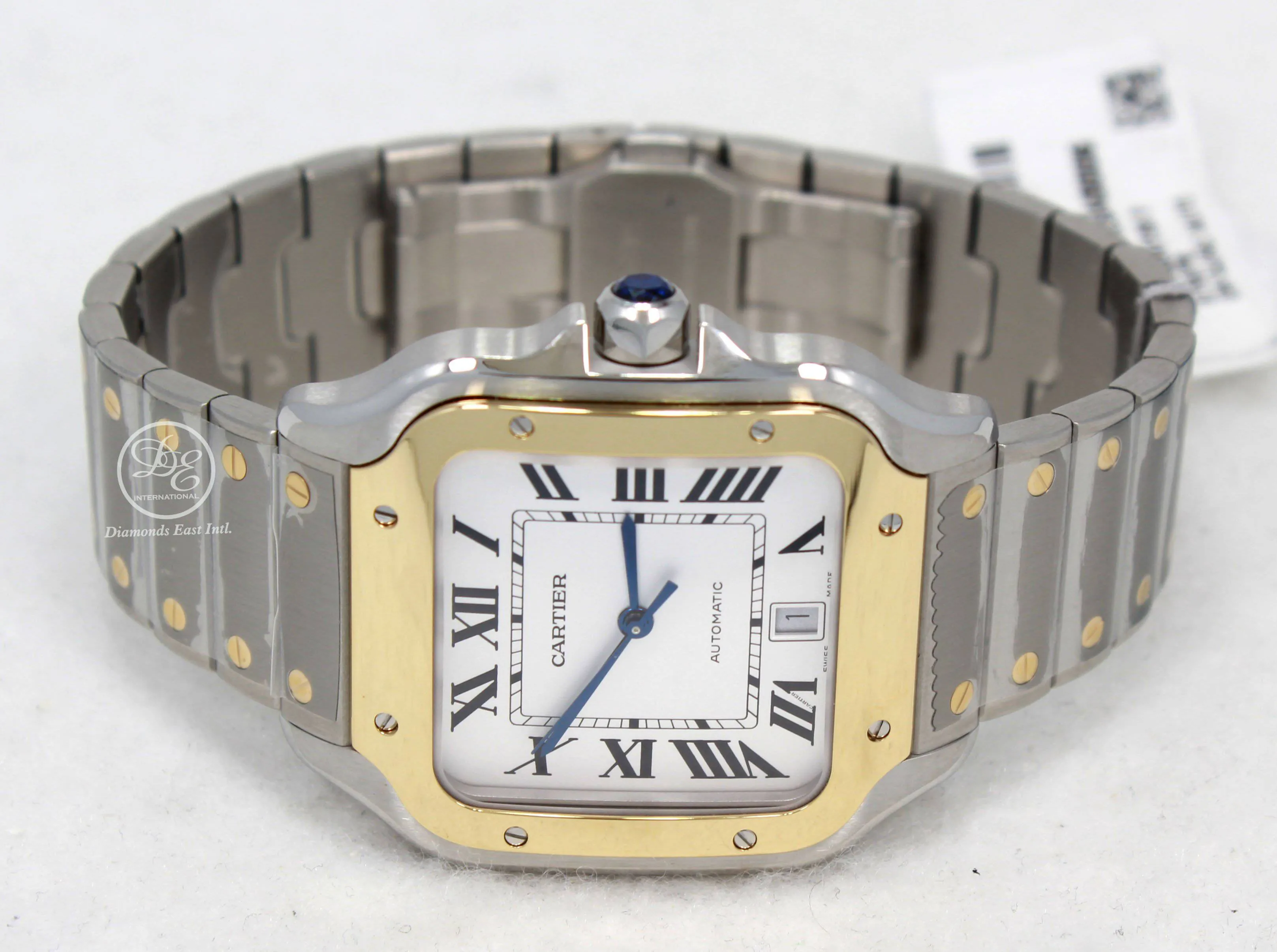 CARTIER Santos 18k Yellow Gold /SS W2SA0006 Large Automatic UNWORN