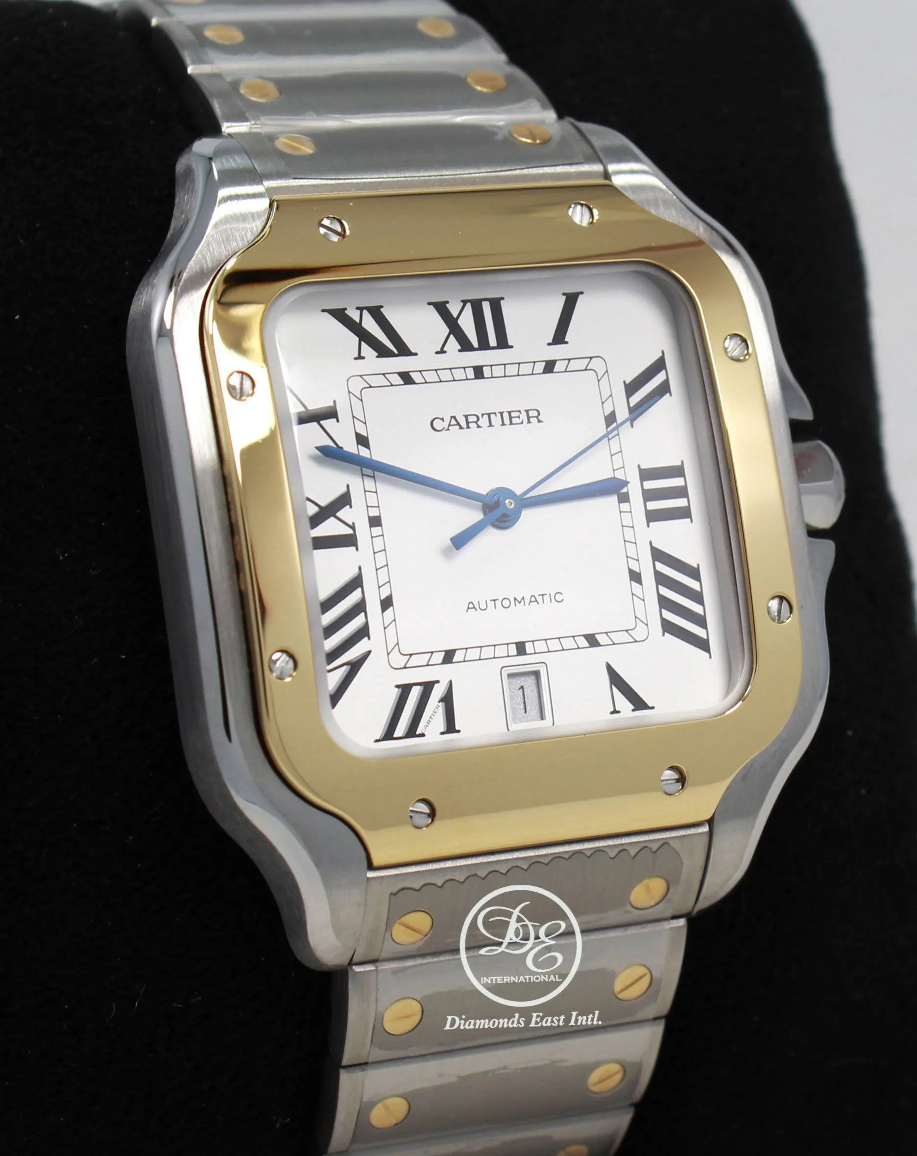 CARTIER Santos 18k Yellow Gold /SS W2SA0006 Large Automatic UNWORN