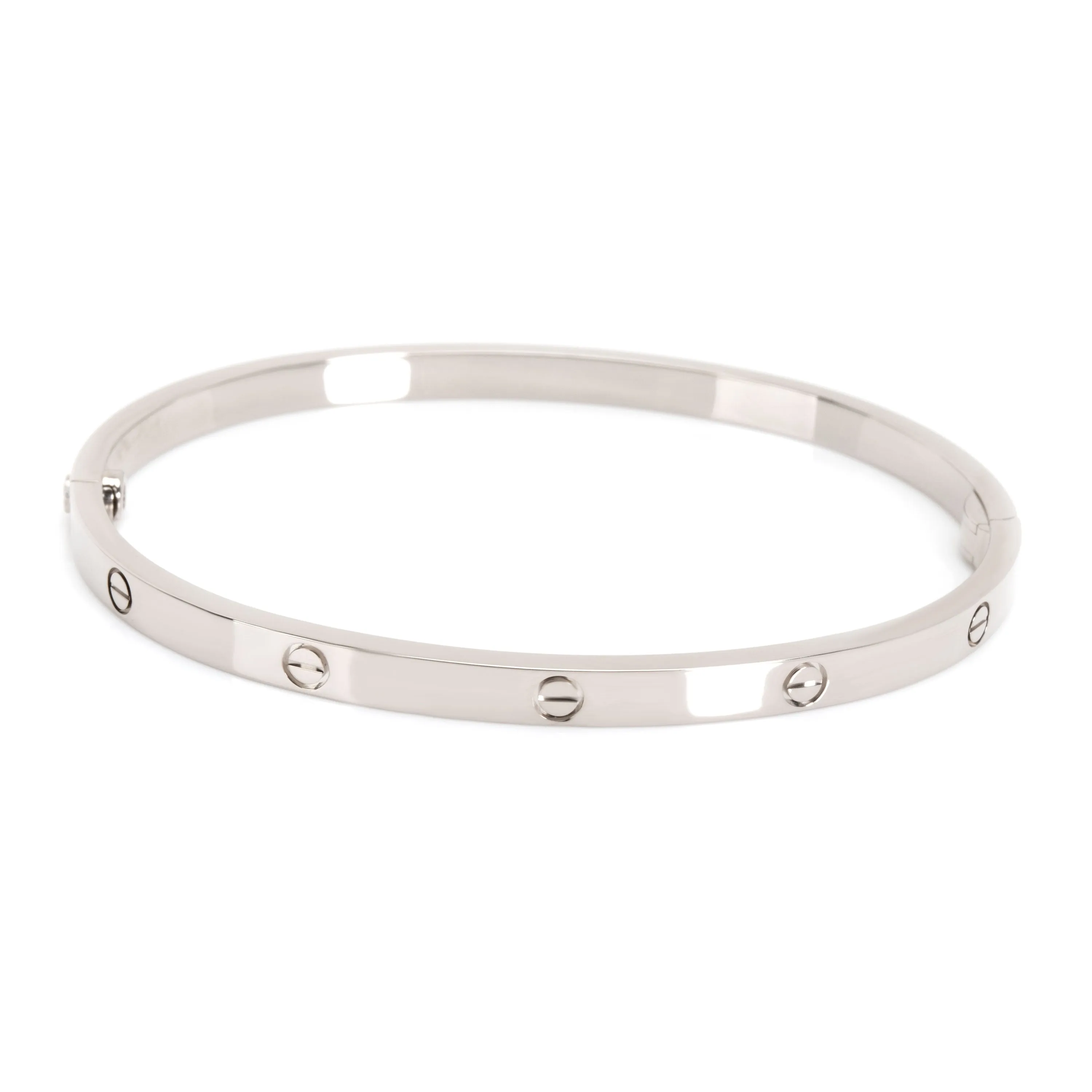 Cartier Small Love Bangle in 18K White Gold Size 17