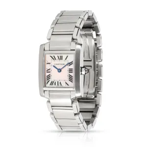 Cartier Tank Francaise W51028Q3 Womens Watch in  Stainless Steel