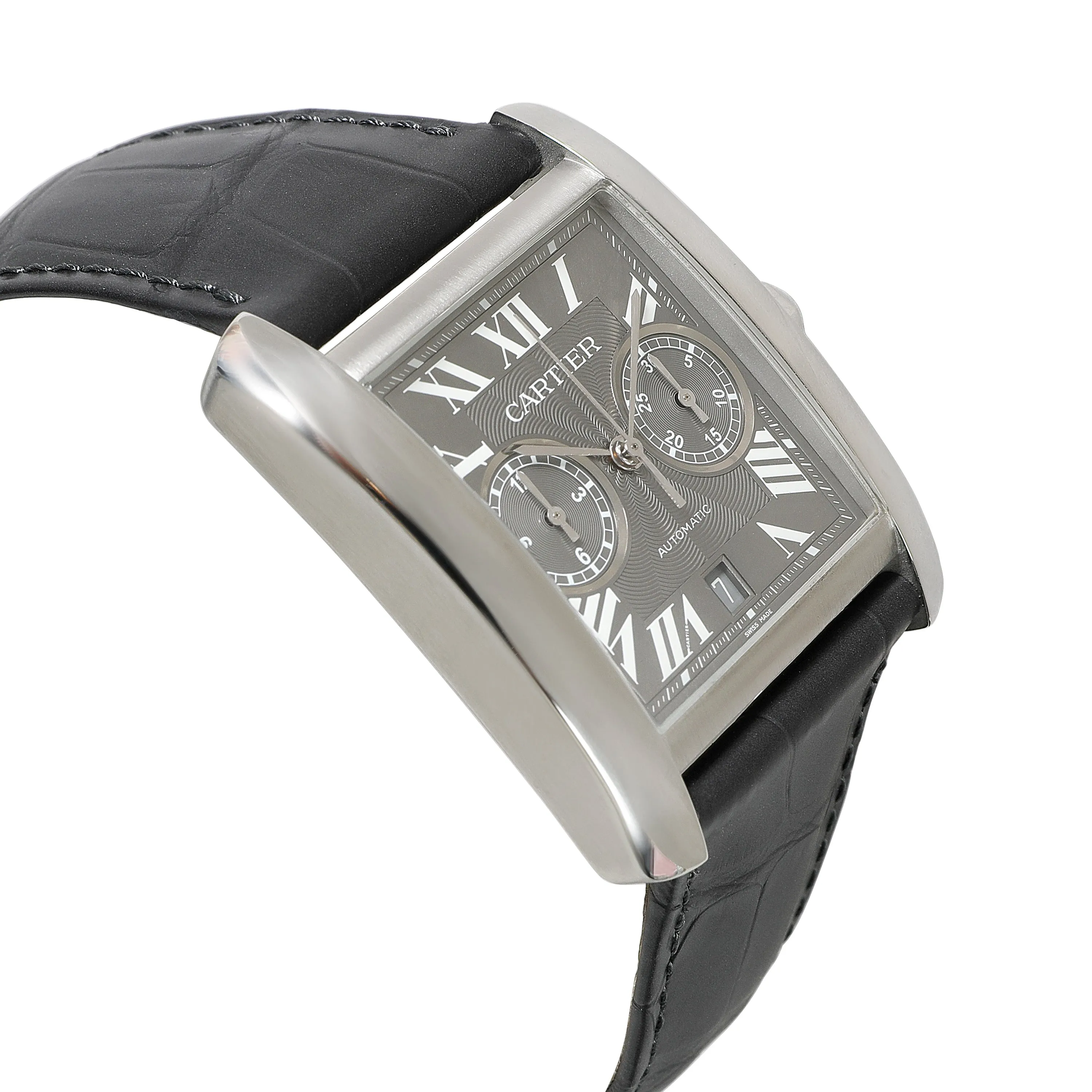 Cartier Tank MC W5330008 Mens Watch in  Stainless Steel