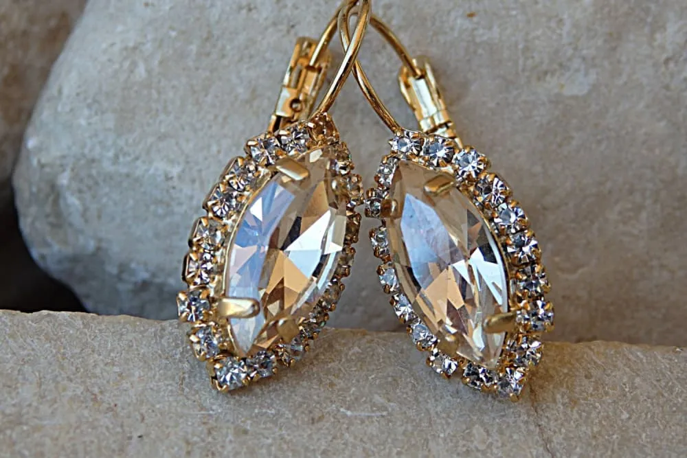 Champagne Drop Earrings