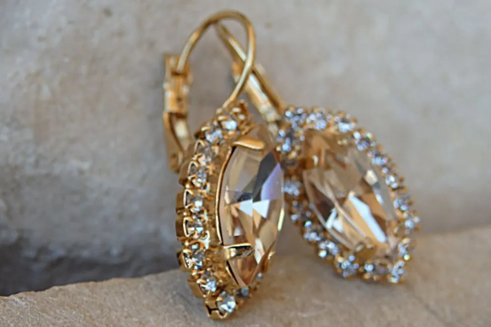 Champagne Drop Earrings