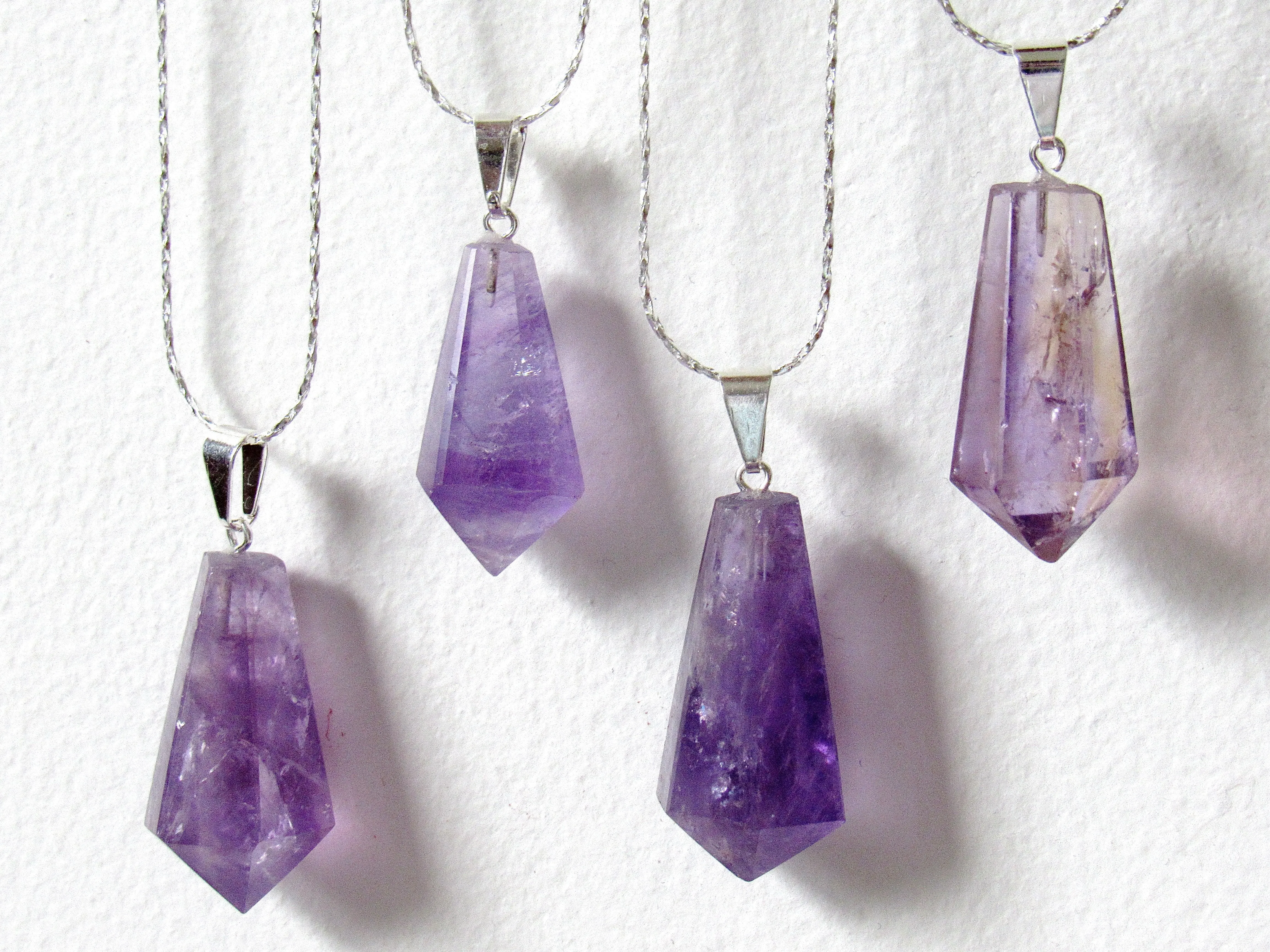 Chandelier Amethyst Necklaces