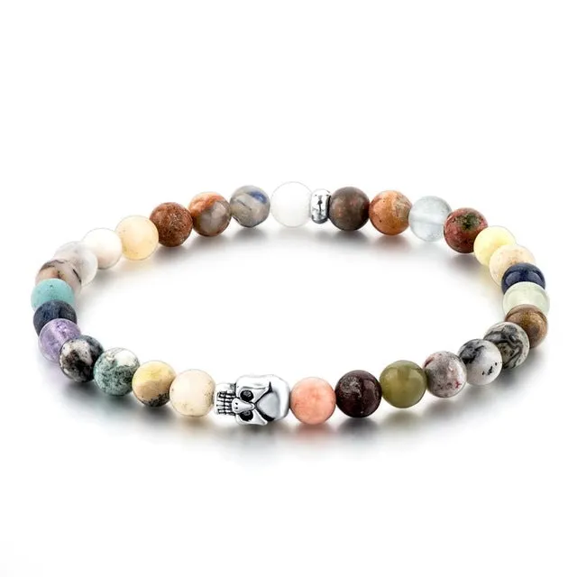 CHICVIE Tiger Eye Natural Beads Men Strand Bracelets & Bangles Silver color Bracelets With Stones Brand Jewelry SBR160124