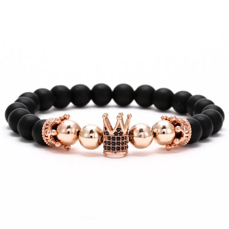 Crown hexagon bracelet