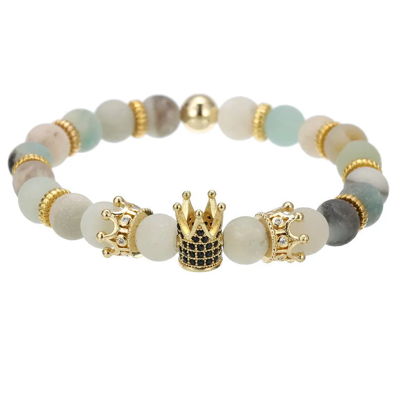 Crown hexagon bracelet