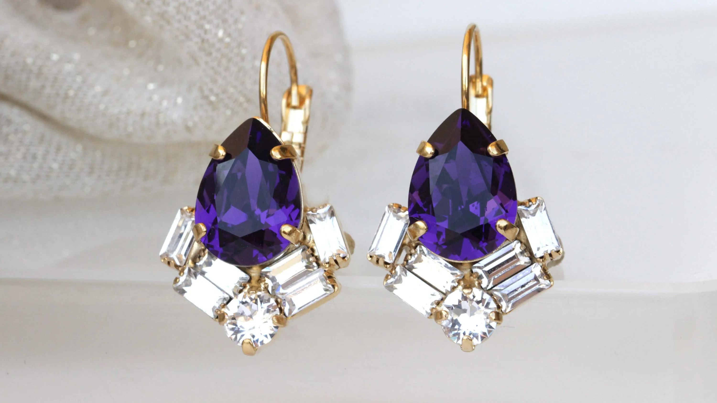 DEEP PURPLE EARRINGS