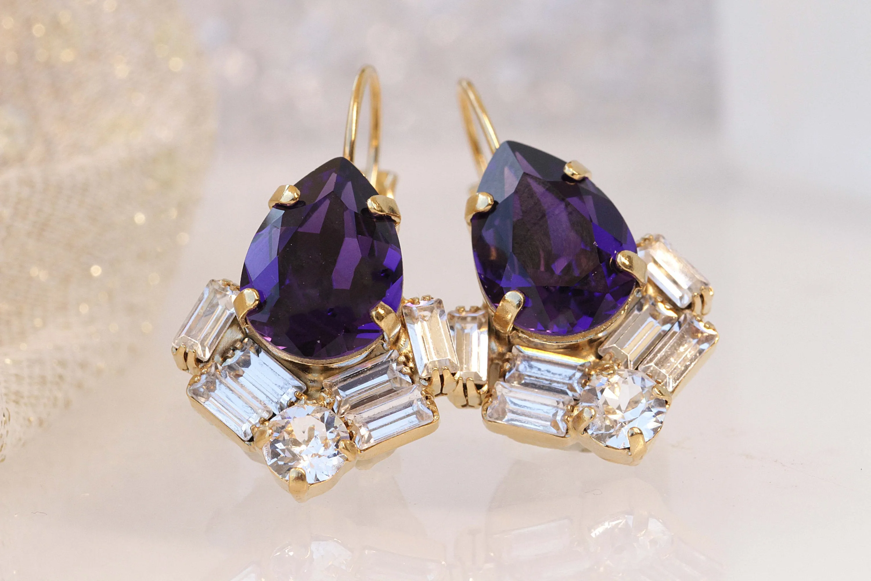 DEEP PURPLE EARRINGS