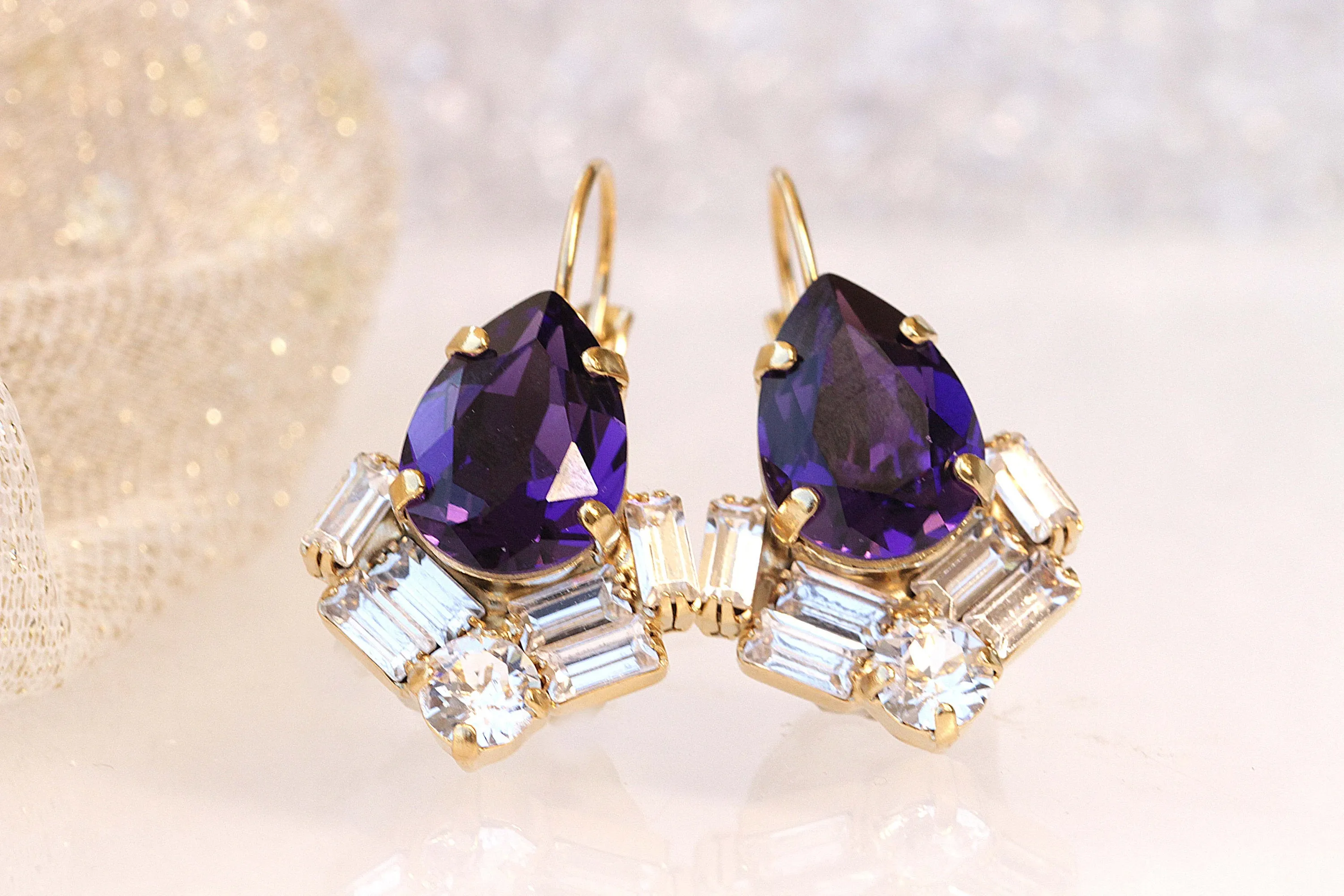 DEEP PURPLE EARRINGS