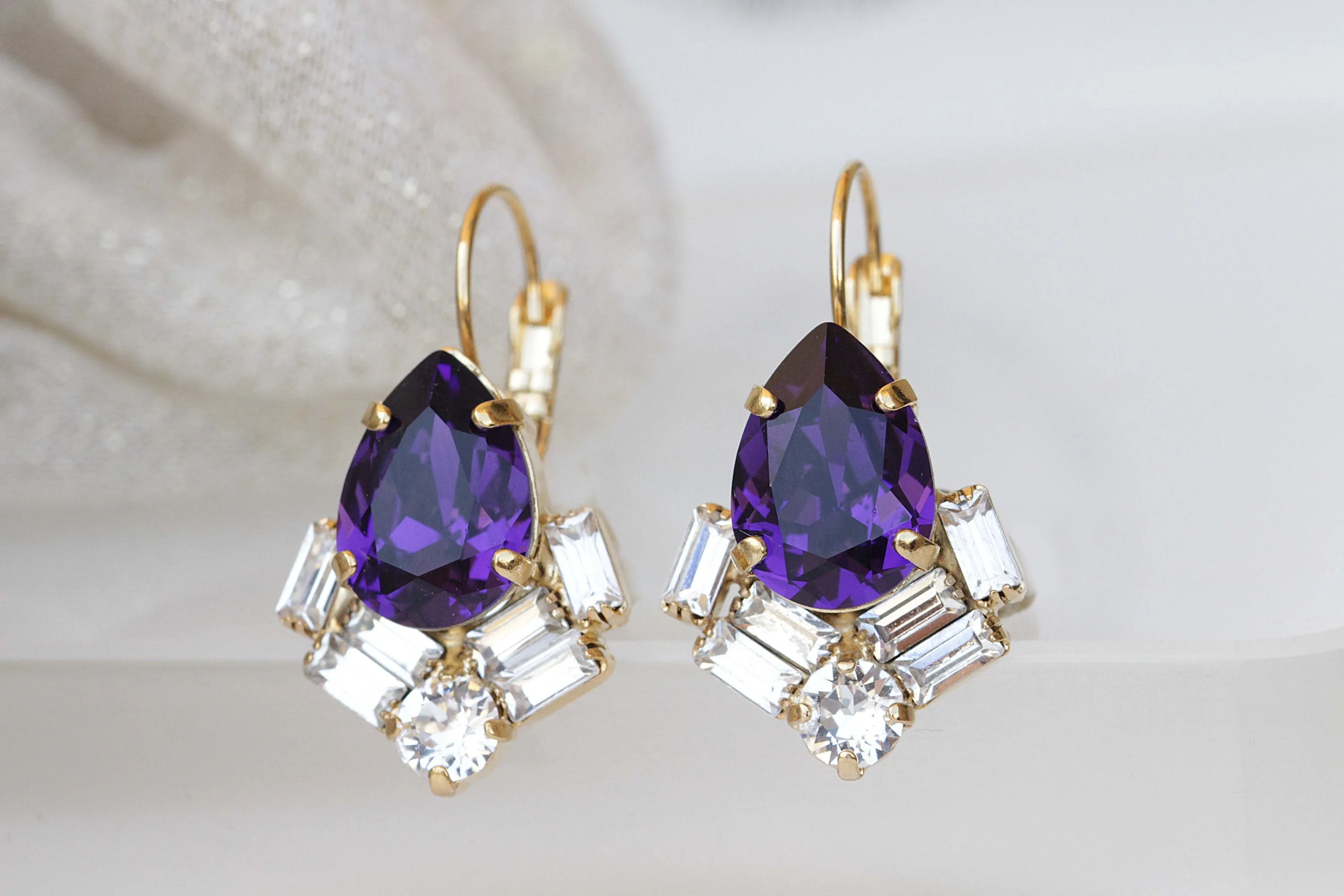 DEEP PURPLE EARRINGS