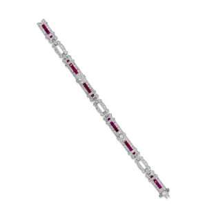 Estate Tiffany & Co. Diamond & Ruby Bracelet