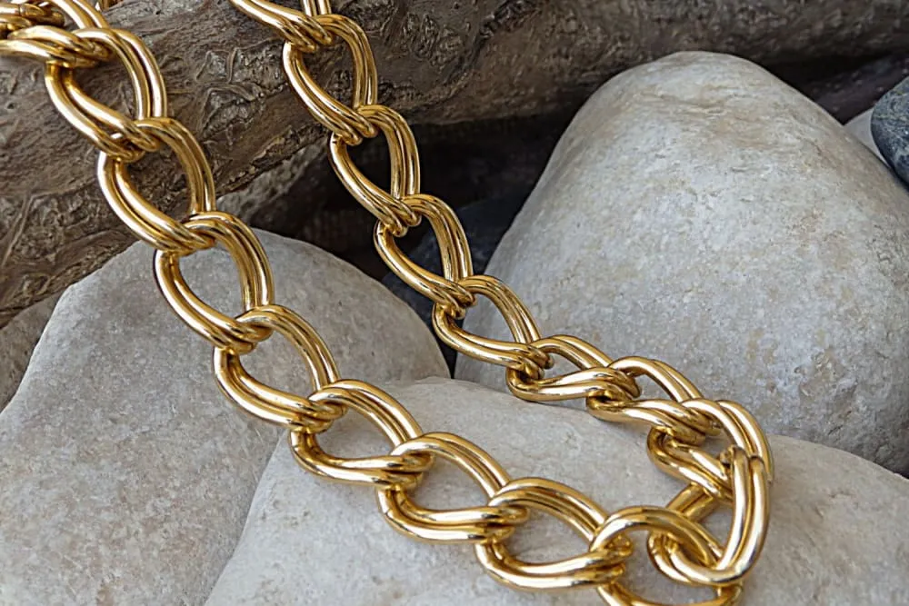 Gold Aluminum Necklace