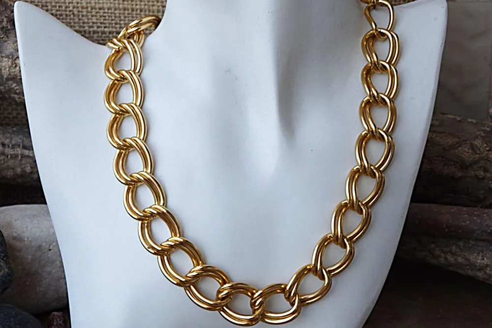 Gold Aluminum Necklace