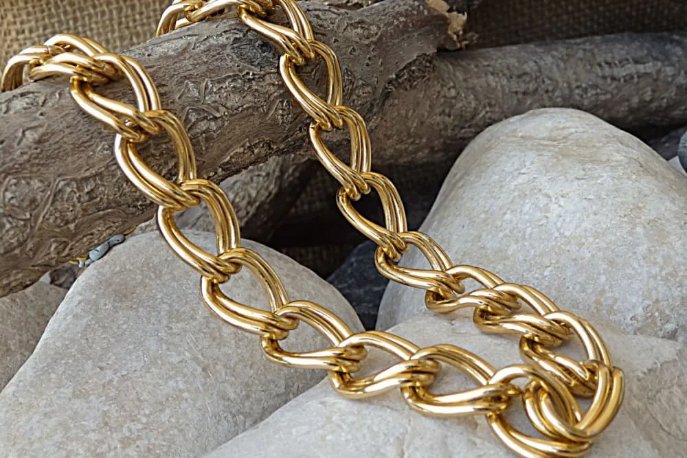 Gold Aluminum Necklace