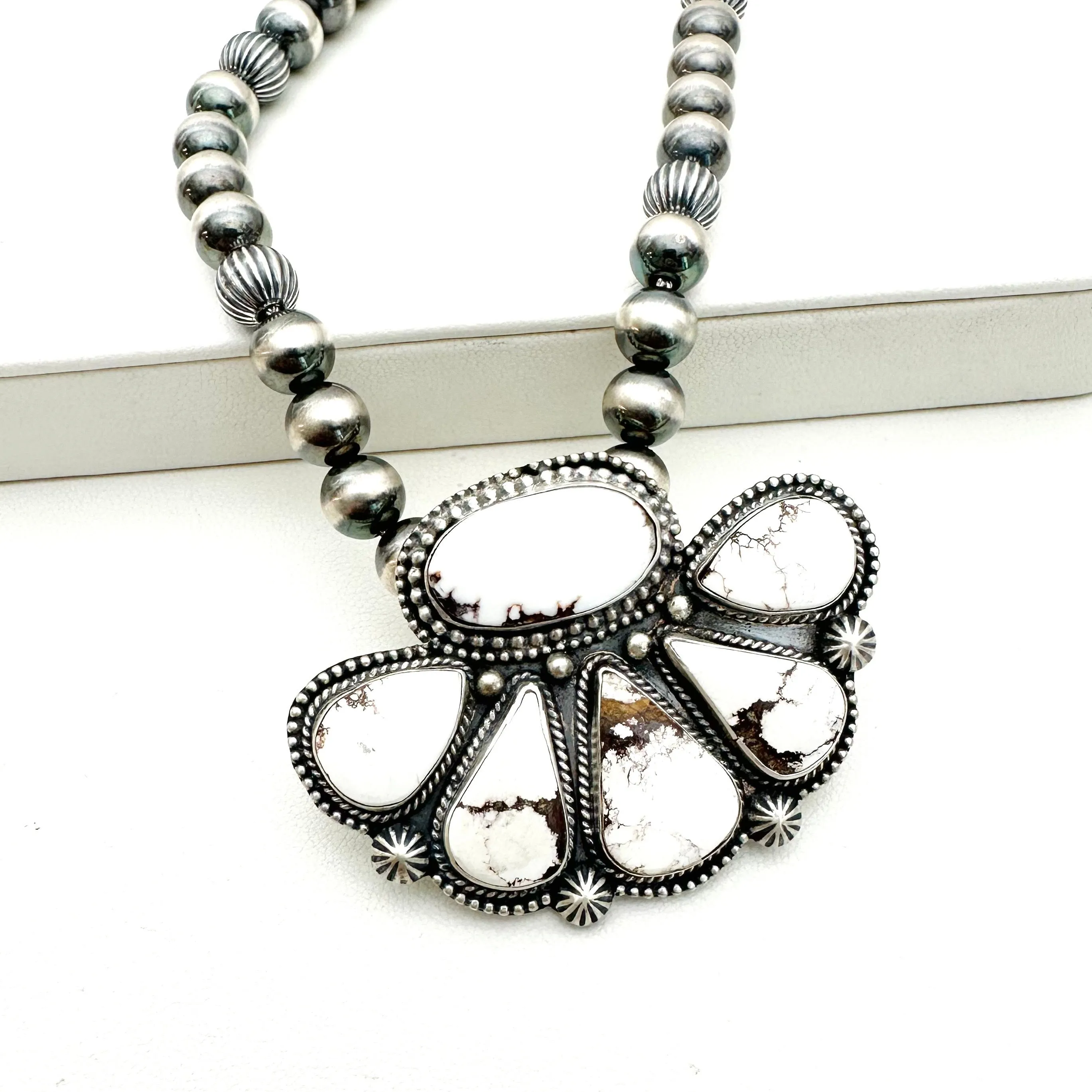 Half Cluster Necklaces by Shay Pfeifer