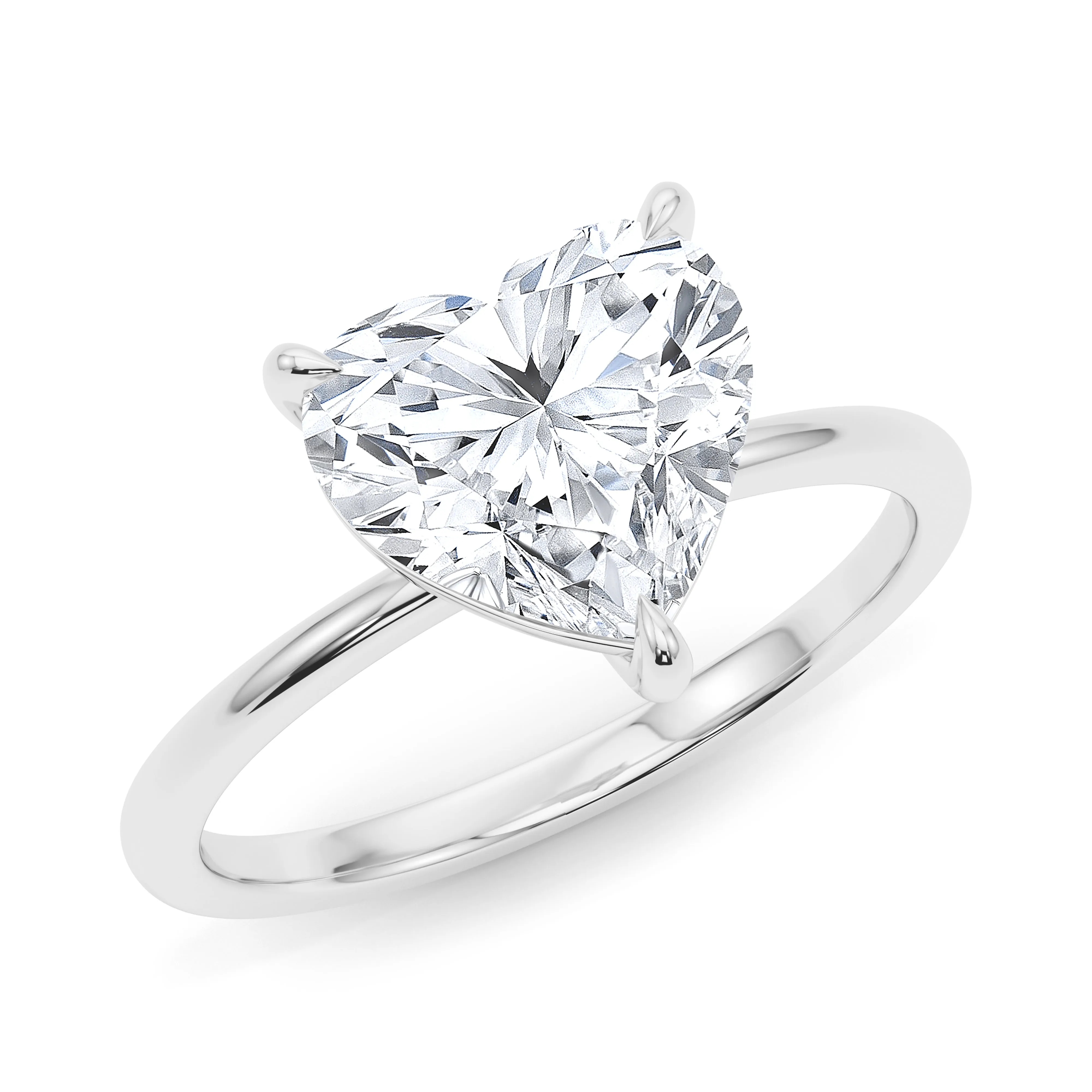 Heart Shape Diamond Engagement Ring