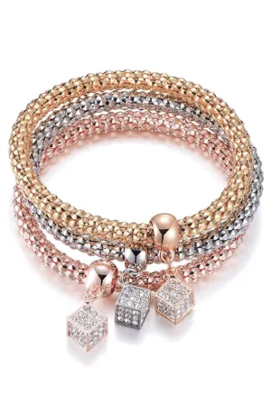 Hokera Bracelets Set in Gold Silver and Rose Gold