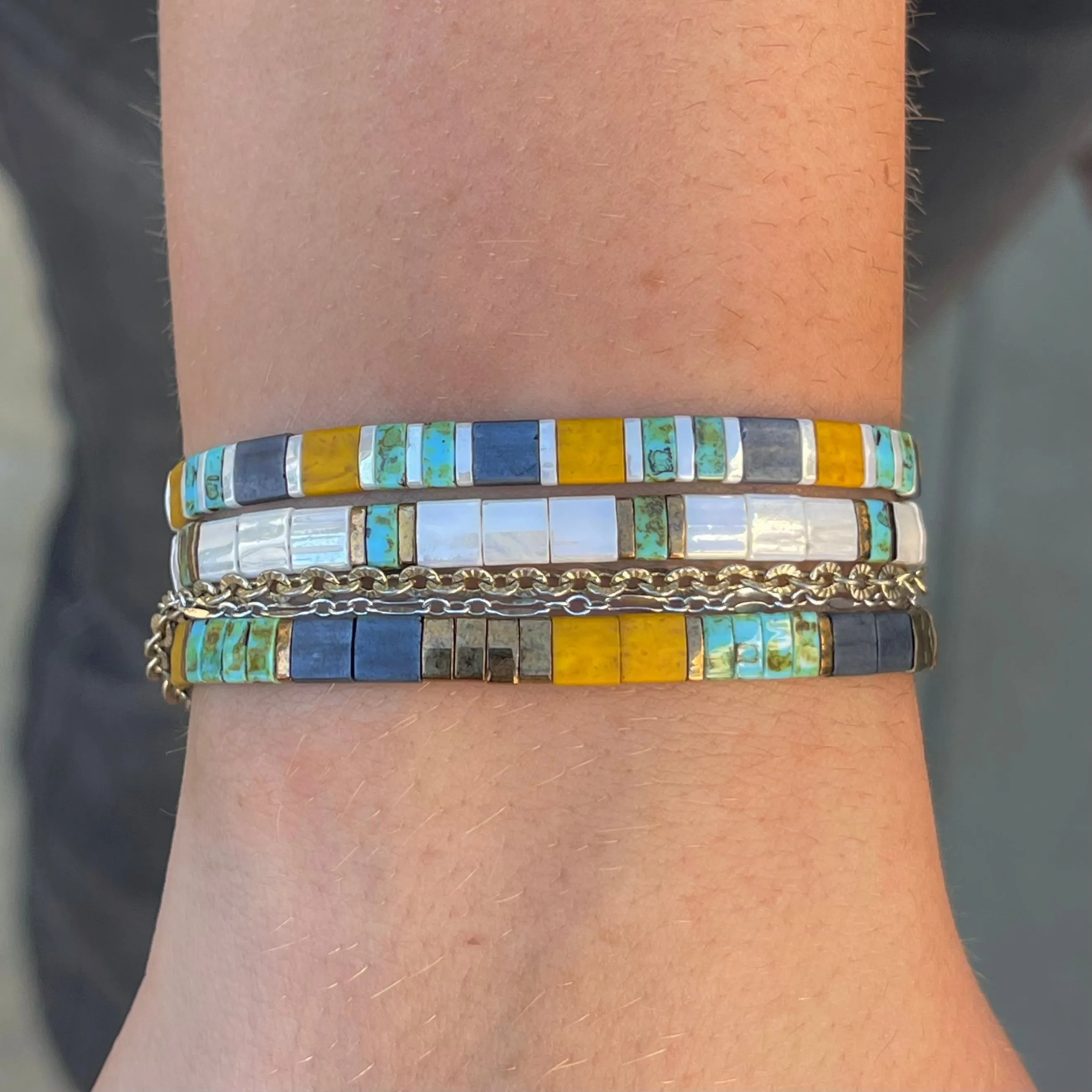 INDIE - Tila Bead Bracelet Stack