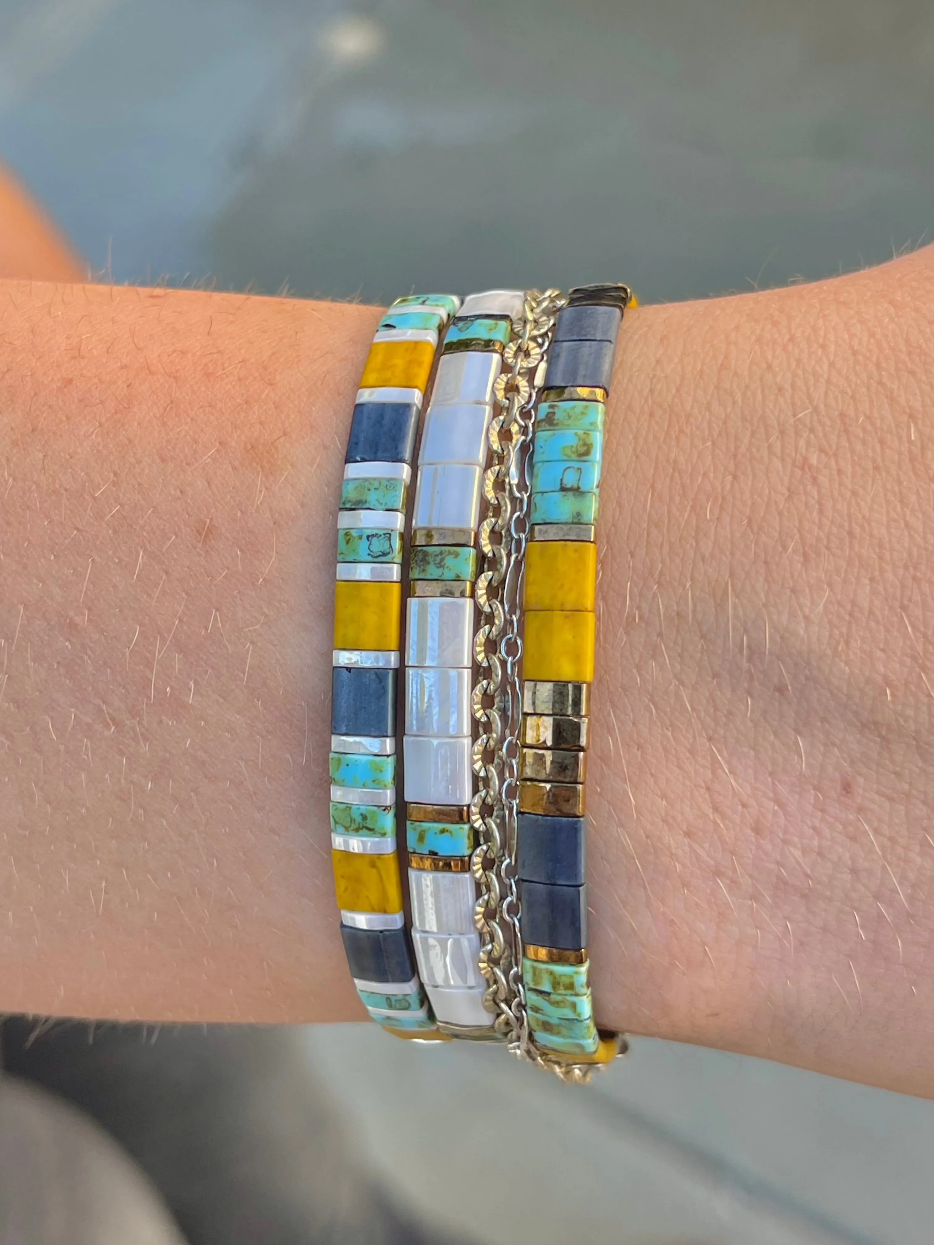 INDIE - Tila Bead Bracelet Stack