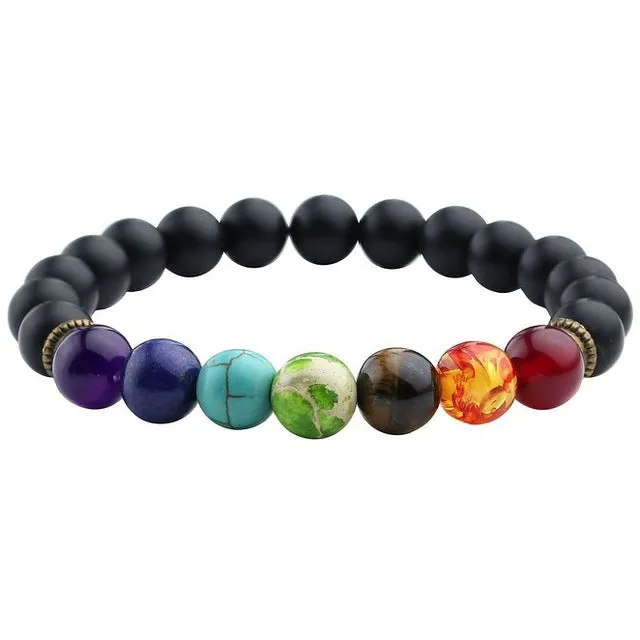 Jewelry Lava Rock Natural stone Matte Natural stone   Mens Womens Bracelet, Energy Beads