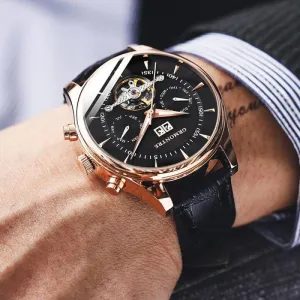 Men's Leather Mechanical Watches