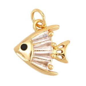 Mini Angel Fish Charm For Charm Bar & Charm Necklaces