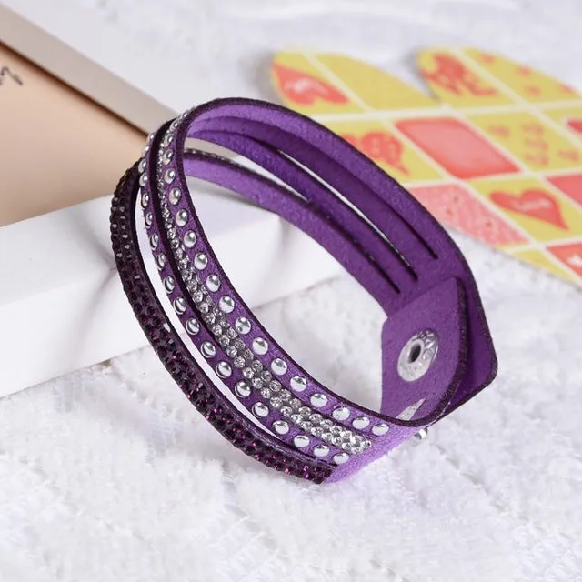 New Fashion  Leather Bracelet! Factory Discount Prices, Charm Bracelet!1 Free Shipping!