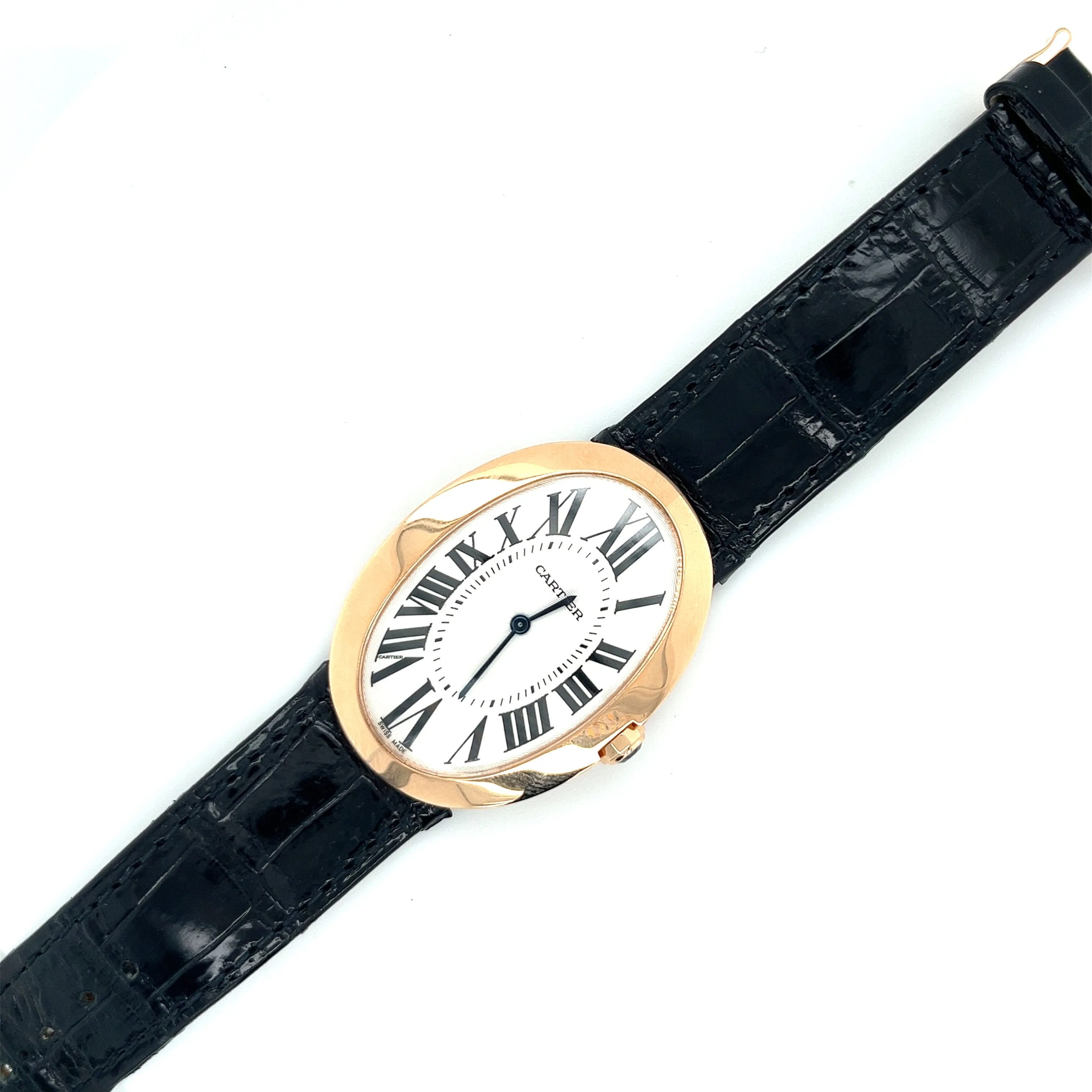 NOS Jumbo Cartier Baignoire 18kt Rose Gold Reference 3033