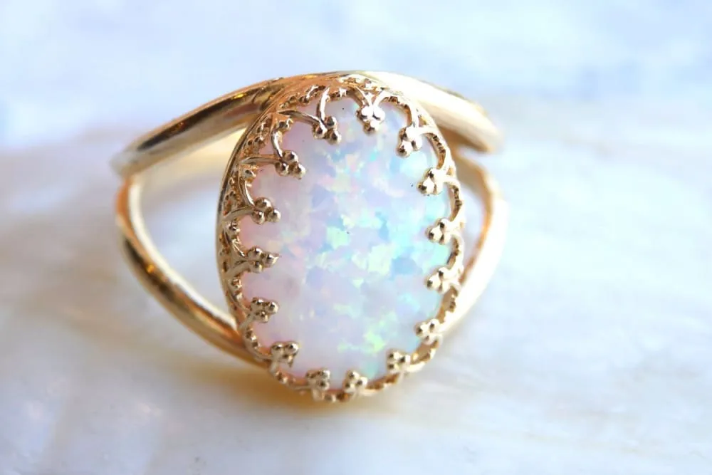 Opal Gold Ring