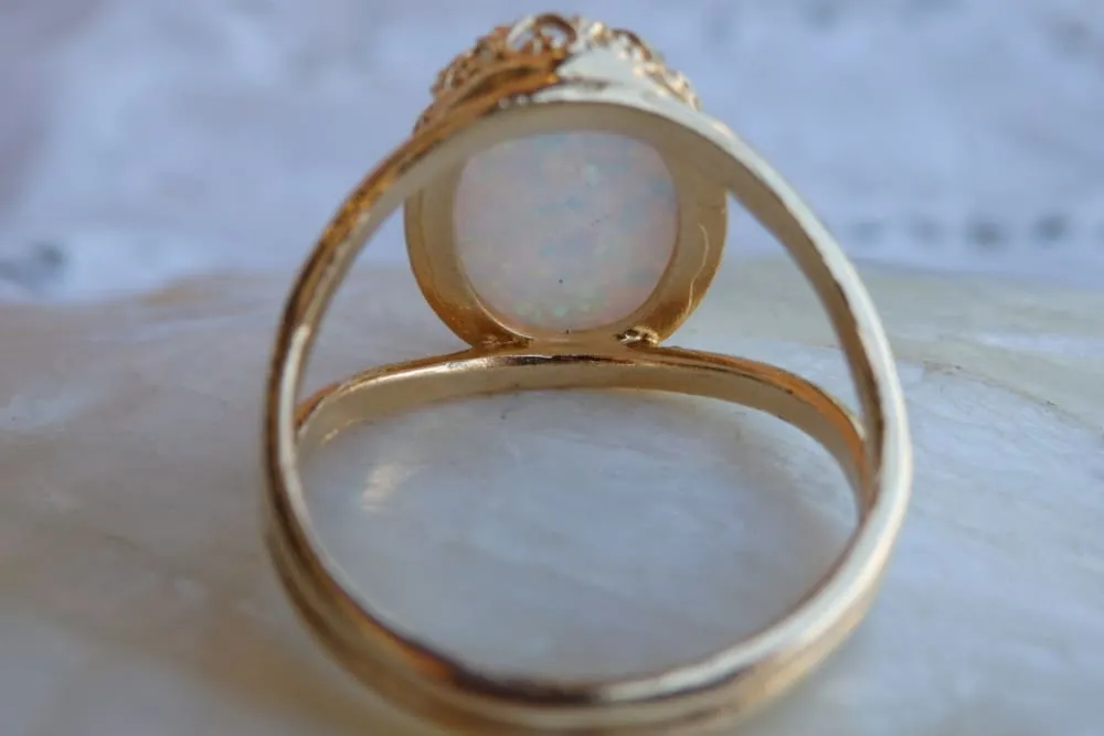 Opal Gold Ring