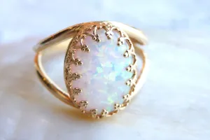 Opal Gold Ring