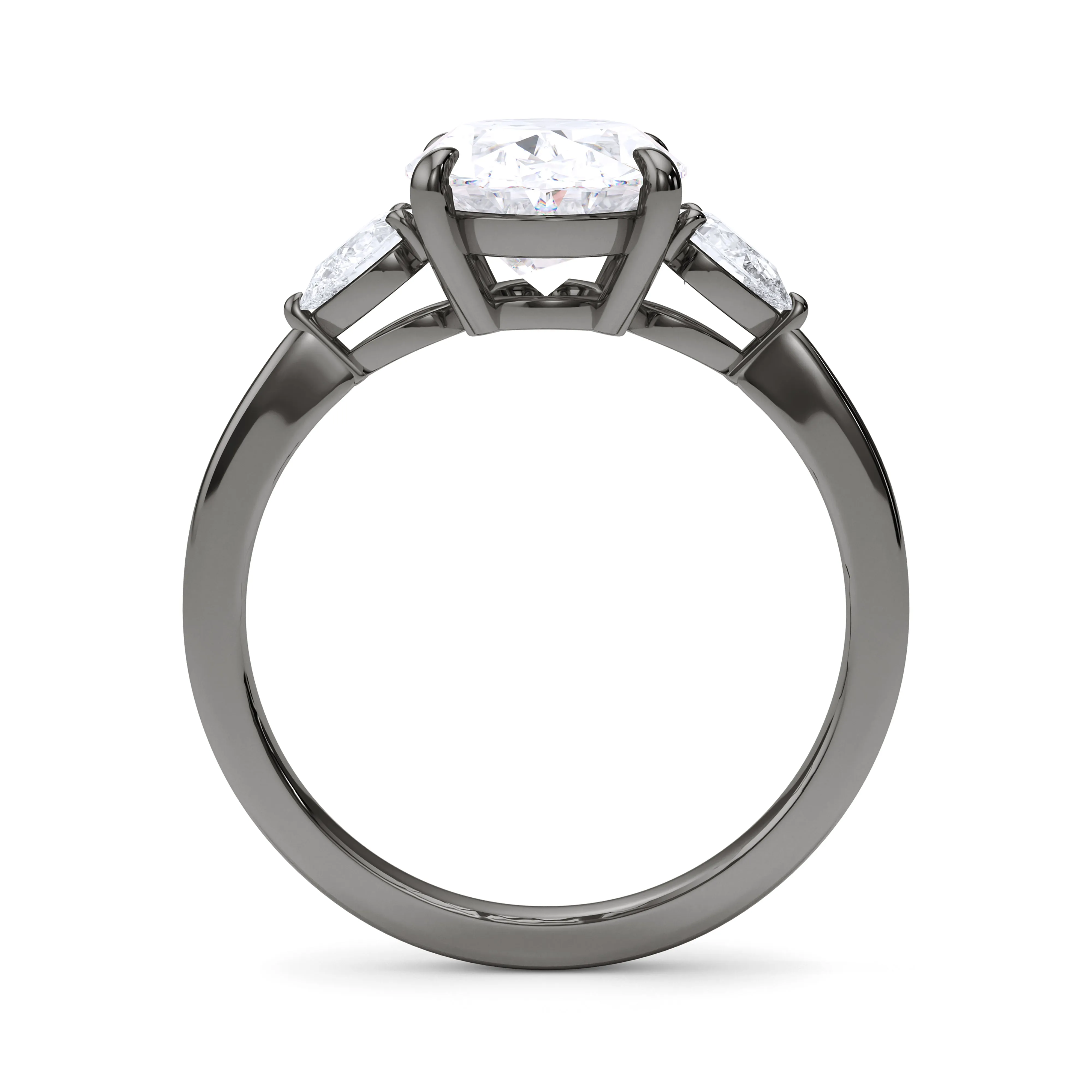 Oval And Pear Cut Diamond Ring